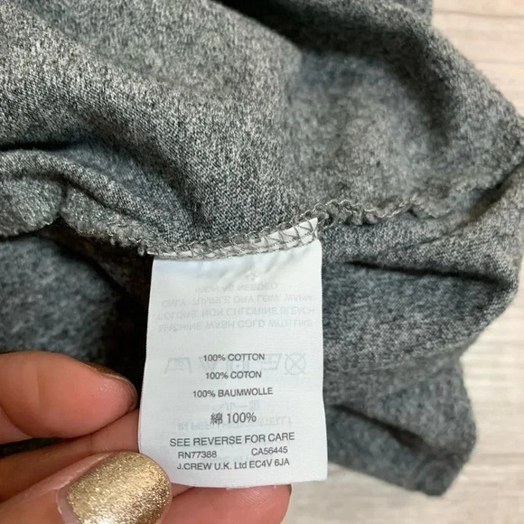 Madewell Knot Front Tee Gray Size XXS - Picture 6 of 9